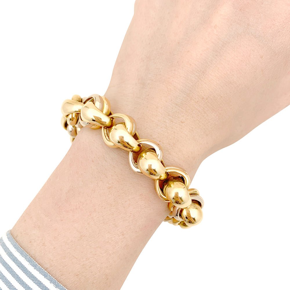 Bracelet POMELLATO en or jaune et blanc - Castafiore