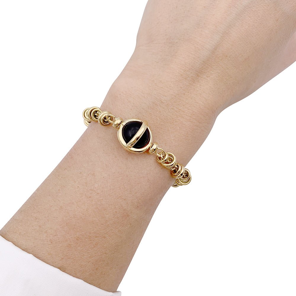 Bracelet Pomellato or jaune, améthyste. - Castafiore