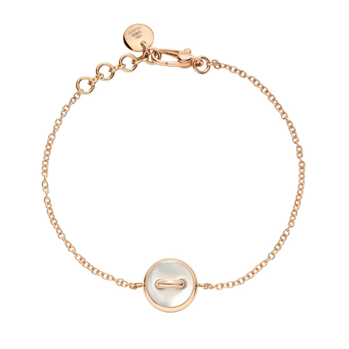 Bracelet POMELLATO "Pom Pom Dot" en or rose, malachite, nacre et diamants - Castafiore