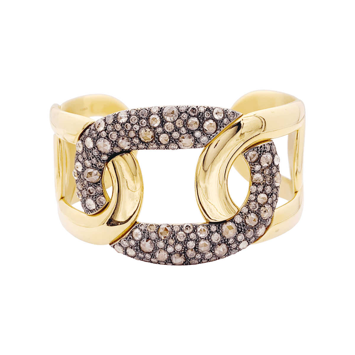 Bracelet POMELLATO "Tango" en or et diamant blancs et bruns - Castafiore