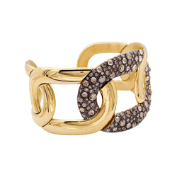 Bracelet POMELLATO "Tango" en or et diamant blancs et bruns - Castafiore