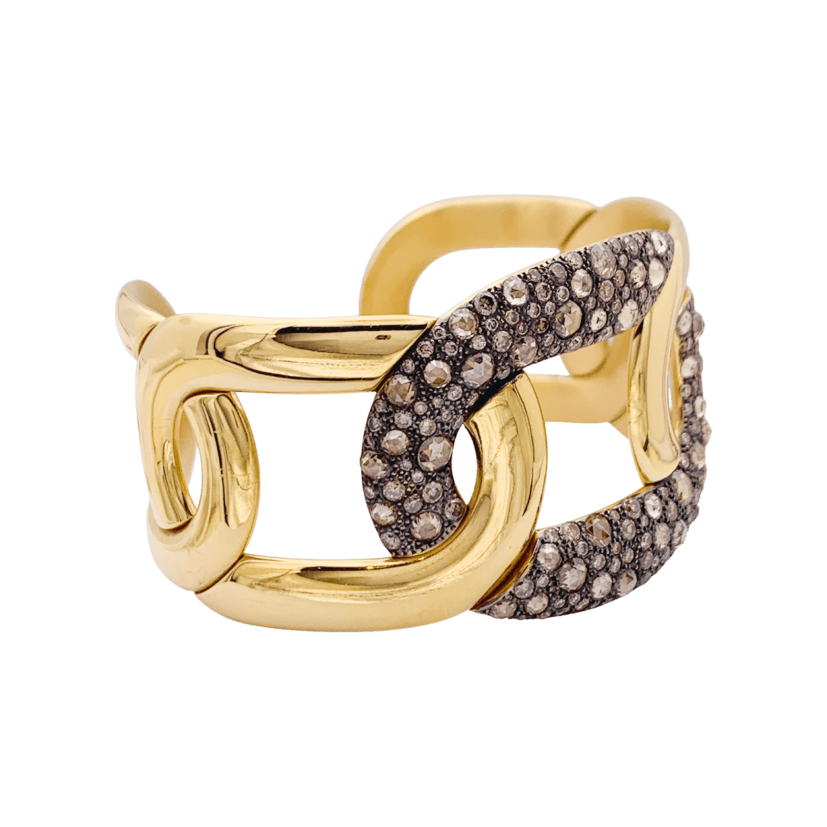 Bracelet POMELLATO "Tango" en or et diamant blancs et bruns - Castafiore