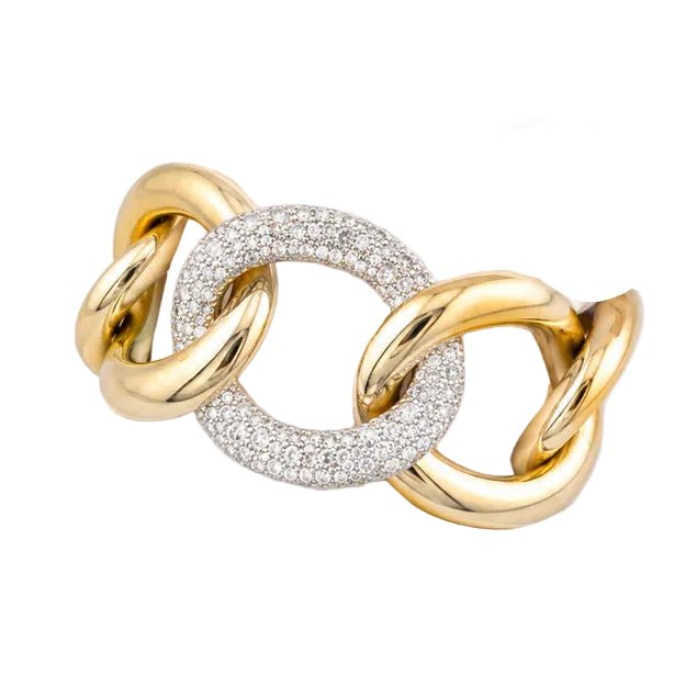 Bracelet POMELLATO "Tango" en or jaune et diamants - Castafiore
