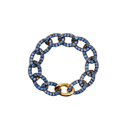 Bracelet POMELLATO "Tango" en or jaune et saphirs - Castafiore