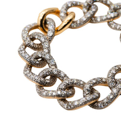 Bracelet POMELLATO "Tango" en or rose, argent et diamants - Castafiore