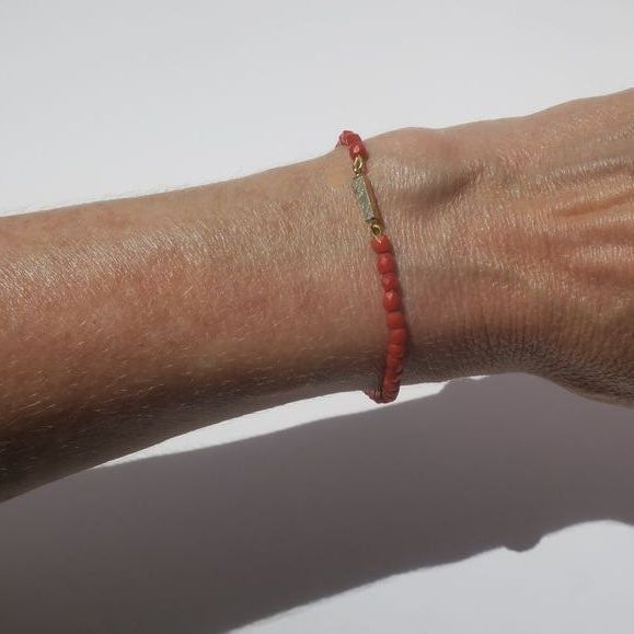 Bracelet régional en or rose et corail - Castafiore