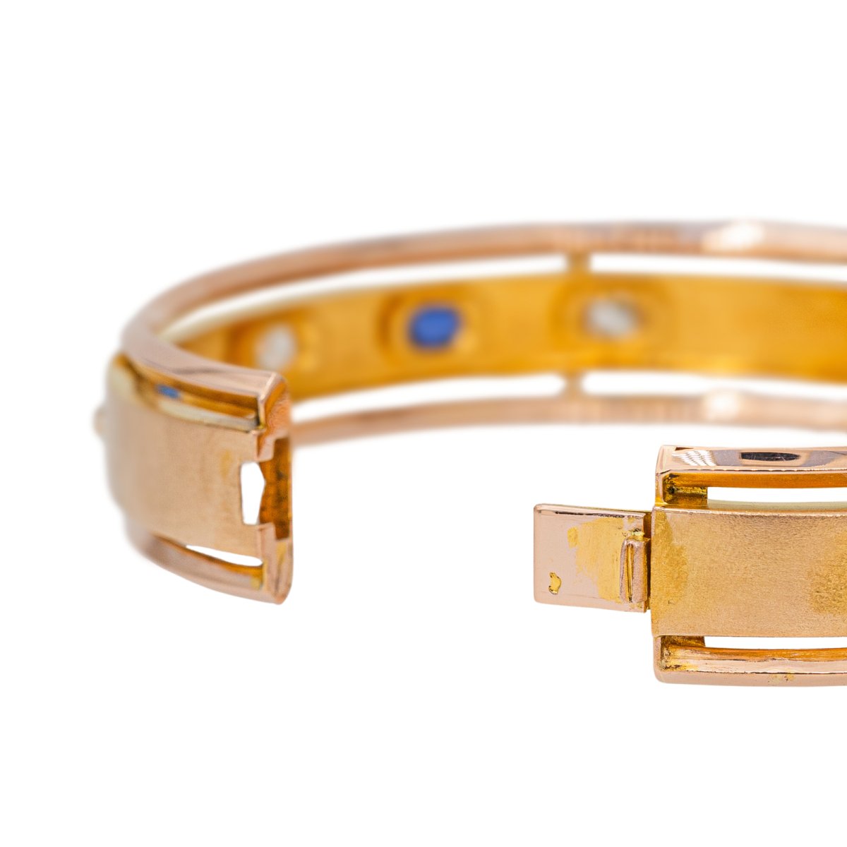 Bracelet Rétro en Or jaune et Diamant - Castafiore
