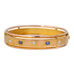 Bracelet Rétro en Or jaune et Diamant - Castafiore