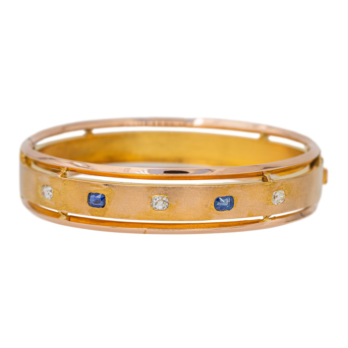 Bracelet Rétro en Or jaune et Diamant - Castafiore