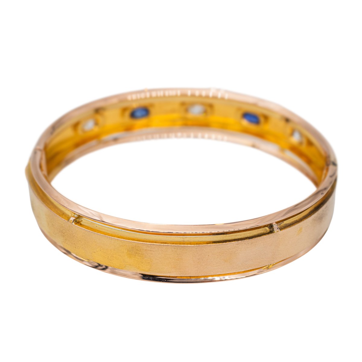 Bracelet Rétro en Or jaune et Diamant - Castafiore