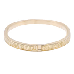 Bracelet rigide en or jaune style grec - Castafiore