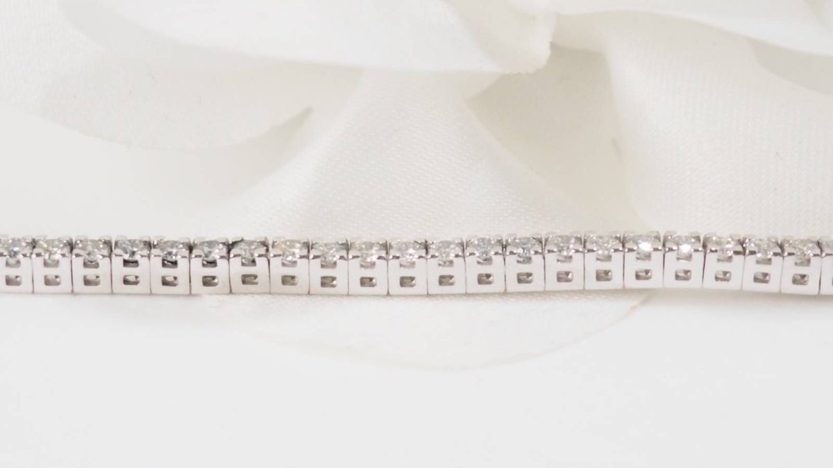 Bracelet rivière en or blanc et diamant - Castafiore