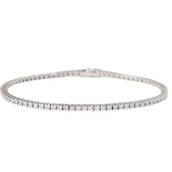 Bracelet rivière en or blanc et diamant - Castafiore