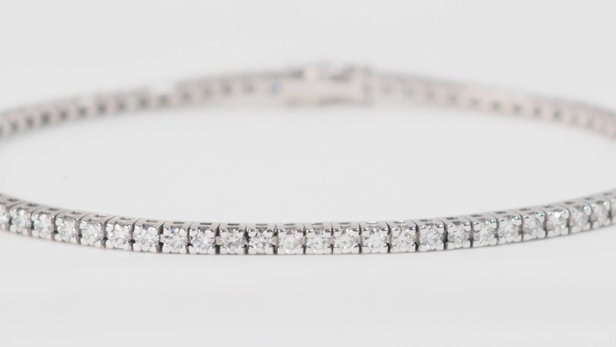 Bracelet rivière en or blanc et diamant - Castafiore