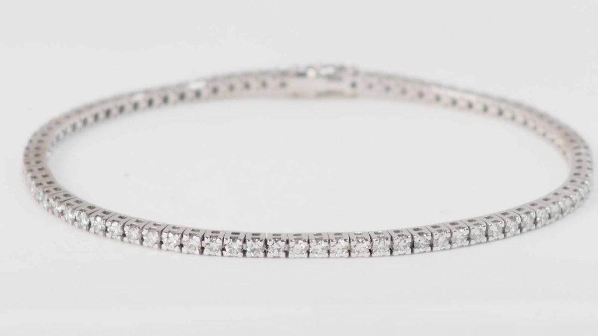 Bracelet rivière en or blanc et diamant - Castafiore