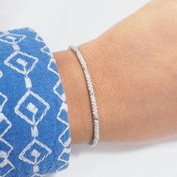 Bracelet rivière en or blanc et diamants 1.10cts - Castafiore