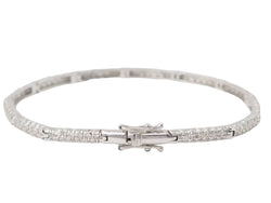 Bracelet rivière en or blanc et diamants 1.10cts - Castafiore