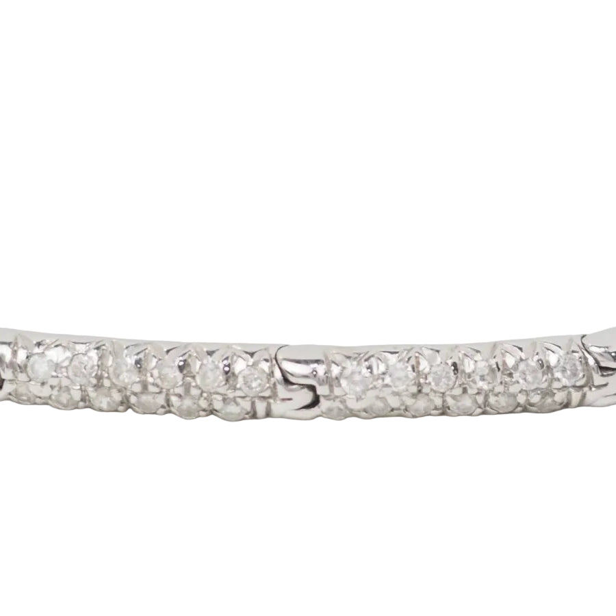 Bracelet rivière en or blanc et diamants 1.10cts - Castafiore
