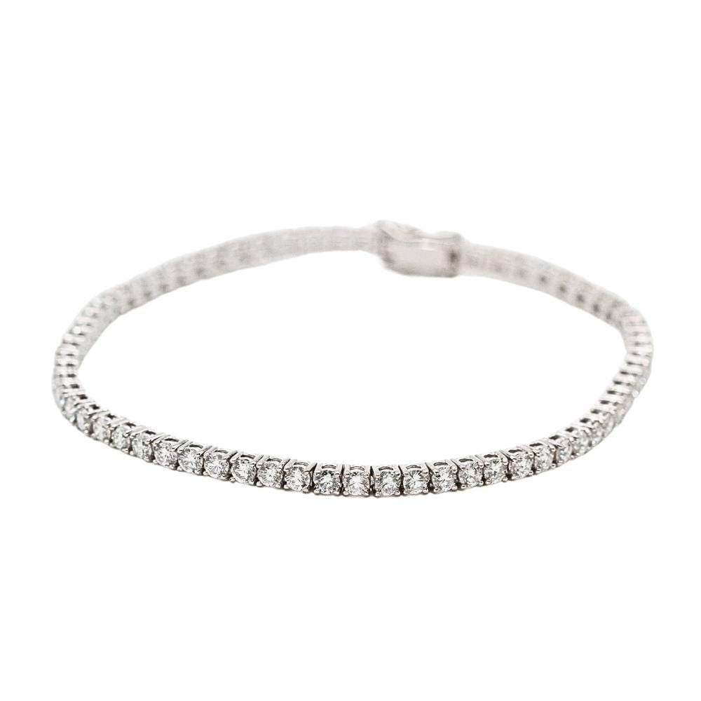 Bracelet Riviere en or blanc et diamants - Castafiore