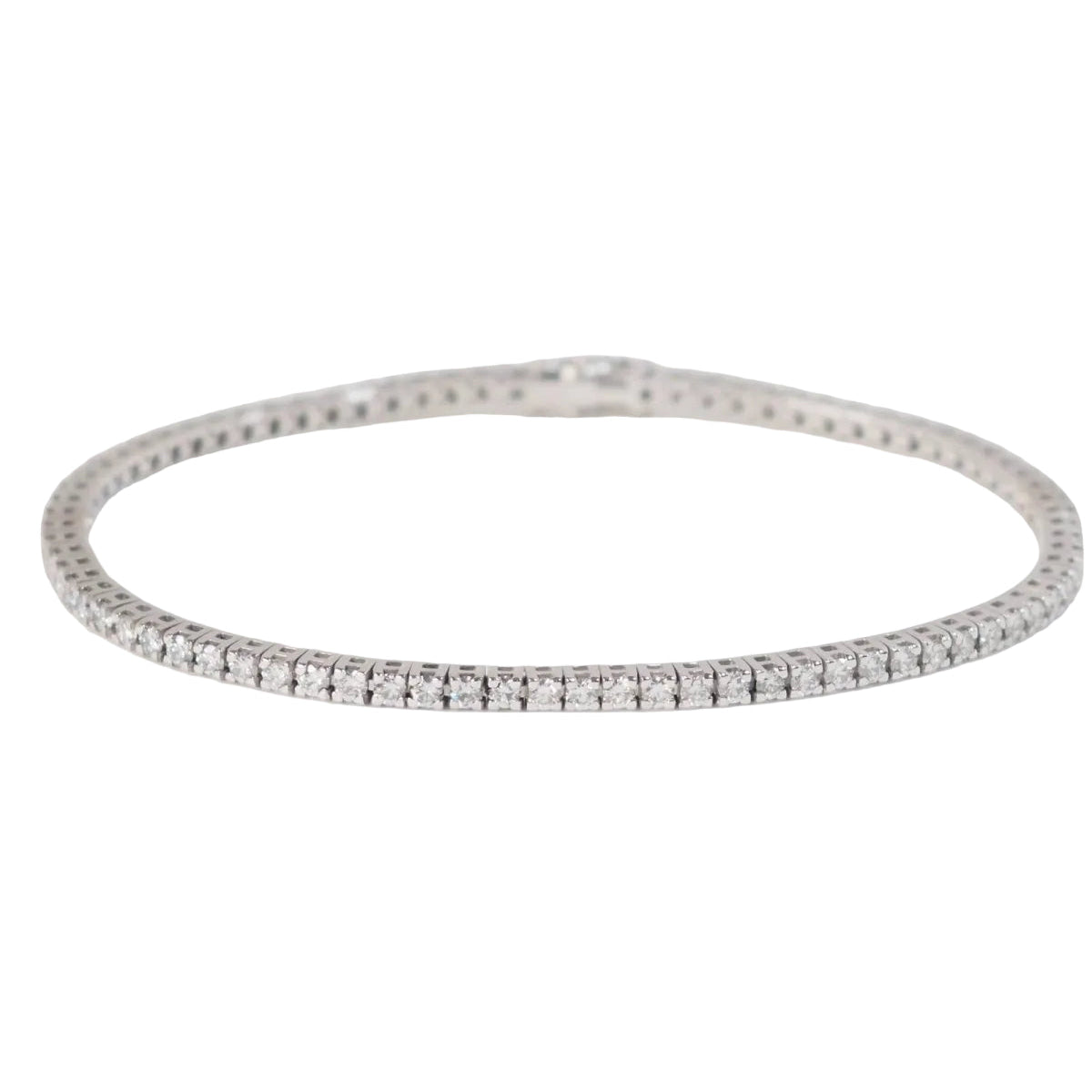 Bracelet rivière en or blanc et diamants 2,50cts - Castafiore