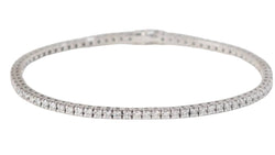 Bracelet rivière en or blanc et diamants 2,50cts - Castafiore