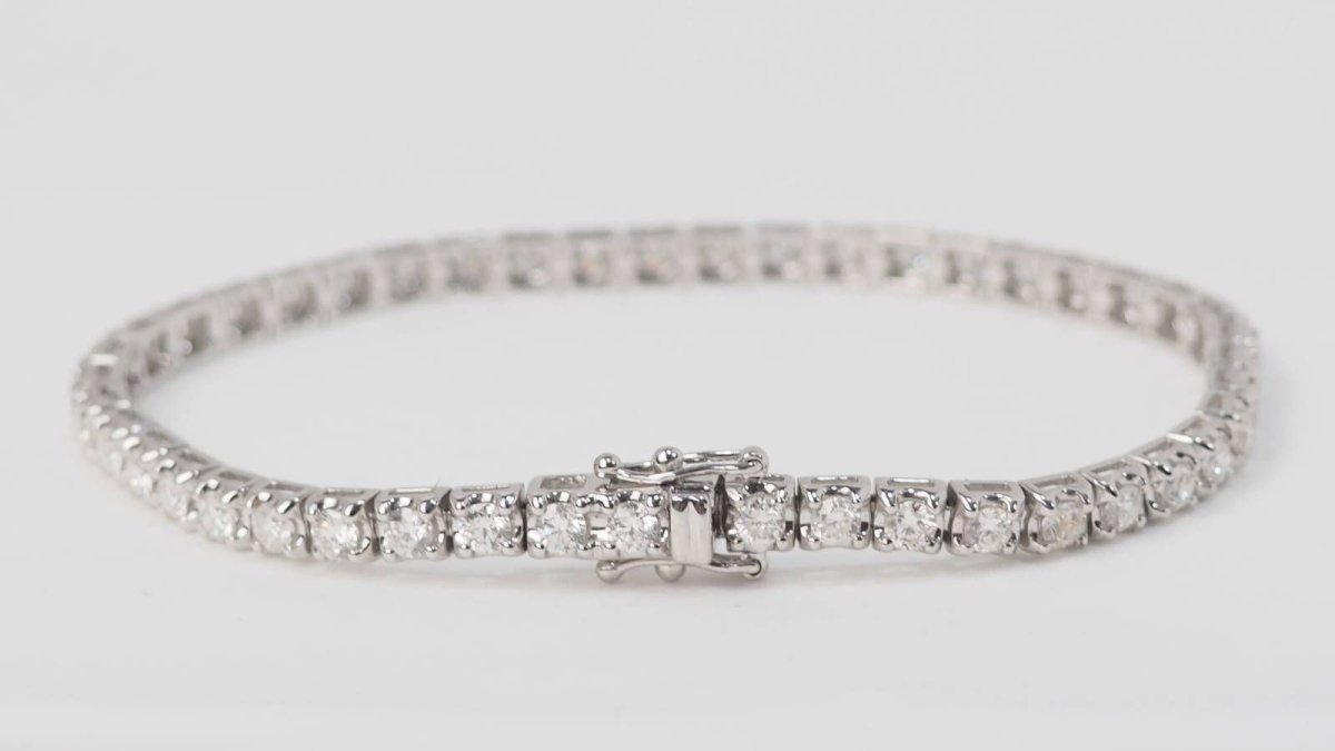 Bracelet rivière en or blanc et diamants - Castafiore