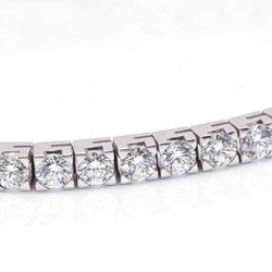 Bracelet Riviere en or blanc et diamants