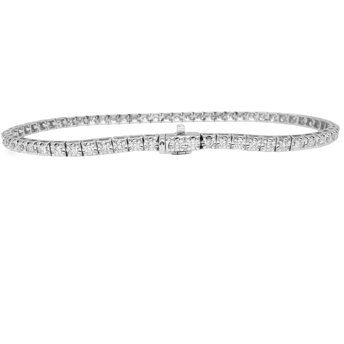 Bracelet Rivière en or blanc et diamants - Castafiore