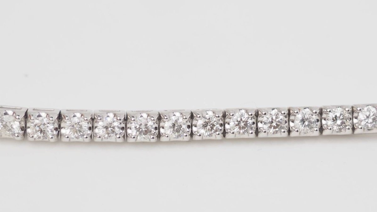 Bracelet rivière en or blanc et diamants - Castafiore