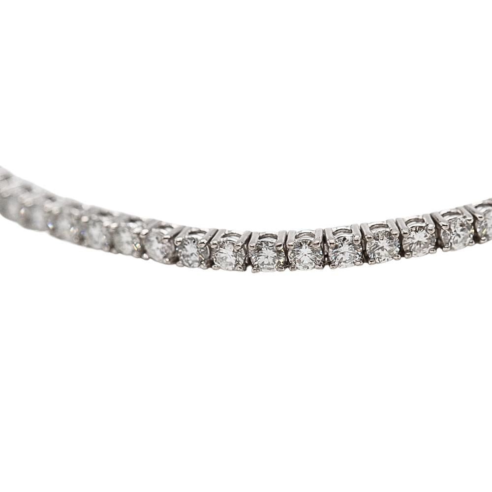 Bracelet Riviere en or blanc et diamants - Castafiore