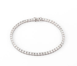 Bracelet rivière en or gris et diamant - Castafiore