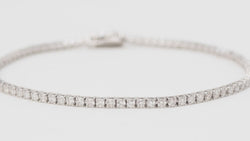 Bracelet rivière en or gris et diamants 2,04cts - Castafiore