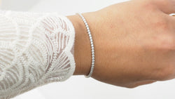 Bracelet rivière en or gris et diamants 2,04cts - Castafiore