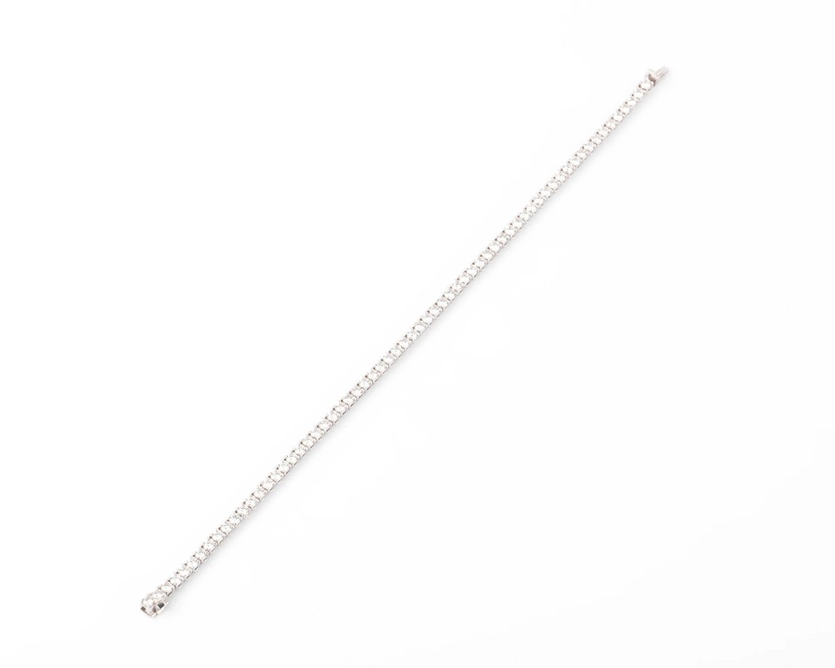 Bracelet Rivière en Or gris orné de diamant - Castafiore