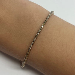 Bracelet RIVIÈRE en or rose et diamants - Castafiore