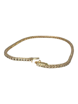 Bracelet rivière or rose et diamants 1 ct - Castafiore