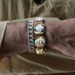 Bracelet "Sept visages" en or jaune - Castafiore