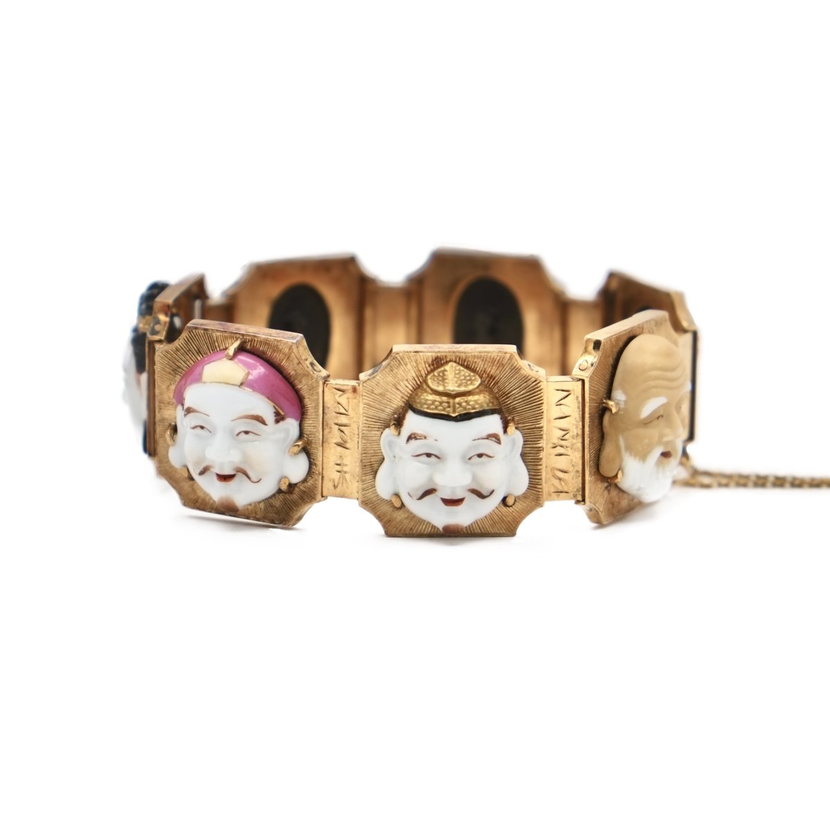 Bracelet "Sept visages" en or jaune - Castafiore