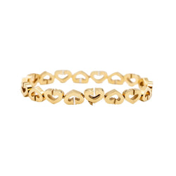 Bracelet Souple CARTIER "Coeurs et Symboles" en or jaune - Castafiore
