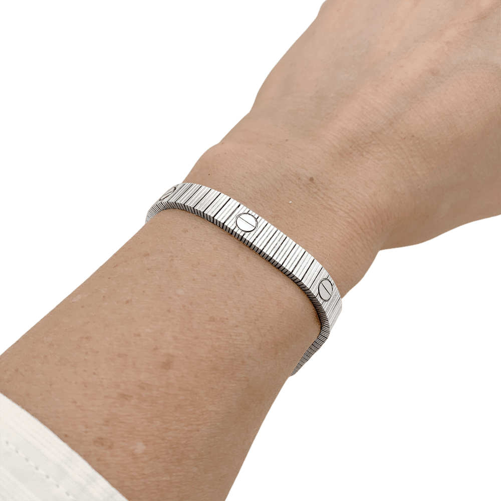 Bracelet Souple CARTIER "Love Unlimited Souple" en or blanc - Castafiore