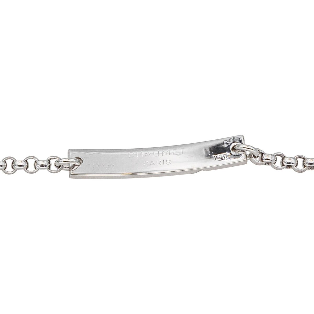 Bracelet Souple CHAUMET "Liens Évidence" en or blanc et diamants - Castafiore