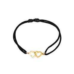 Bracelet Souple DINH VAN "Double Coeur" en or jaune - Castafiore