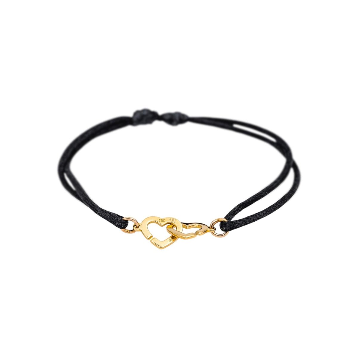 Bracelet Souple DINH VAN "Double Coeur" en or jaune - Castafiore