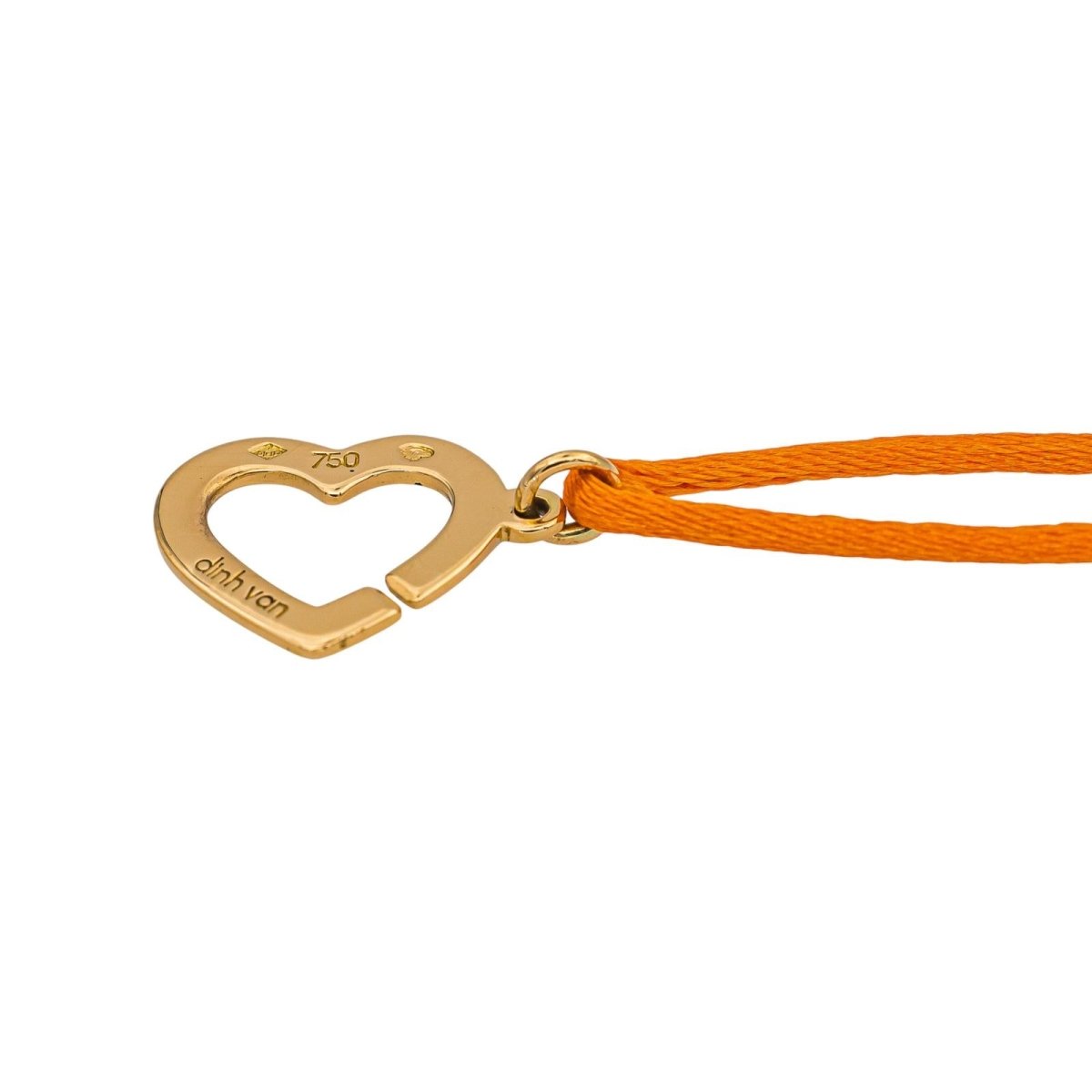 Bracelet Souple DINH VAN "Double Cœur R13" en or jaune - Castafiore
