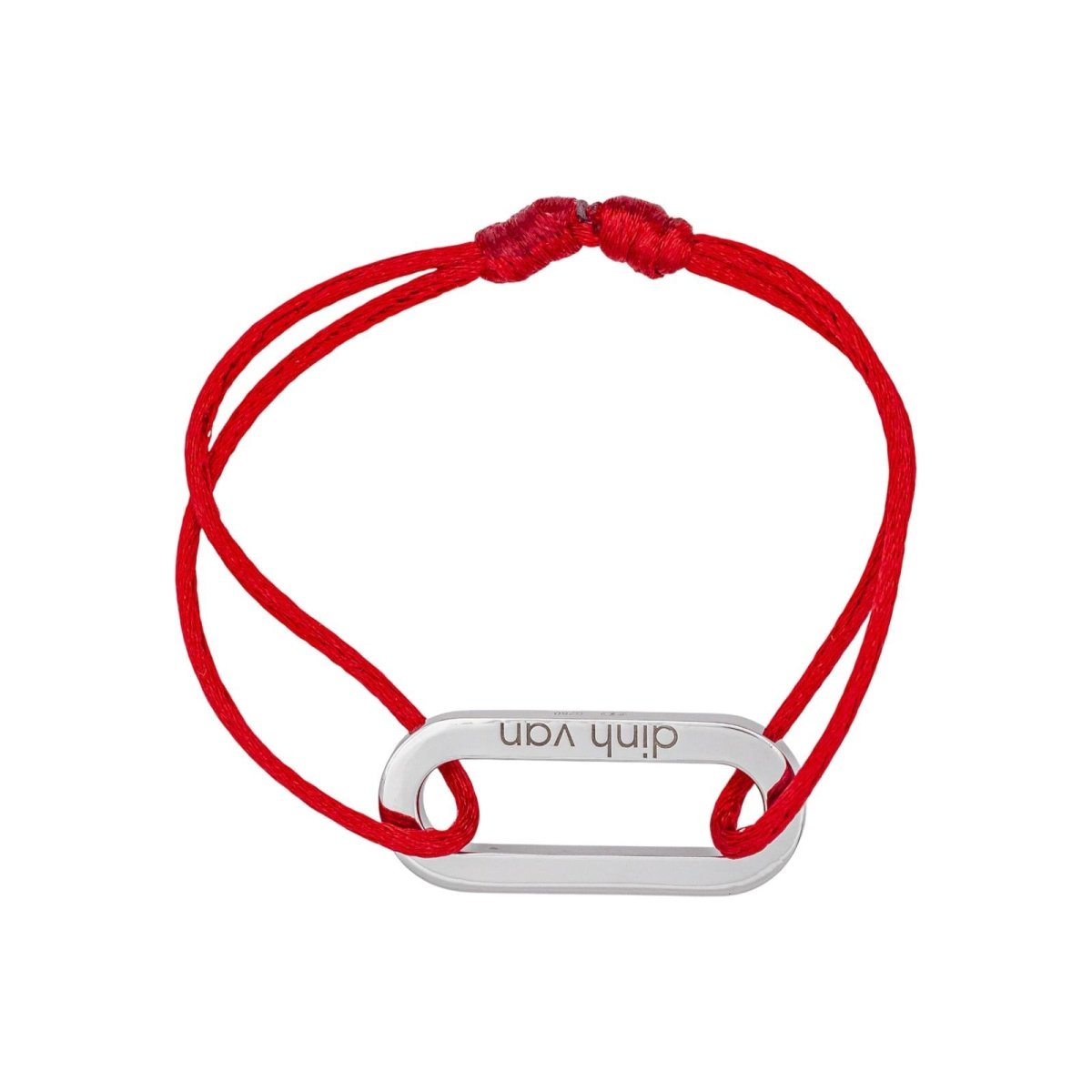 Bracelet Souple DINH VAN "Maillon" en or blanc - Castafiore