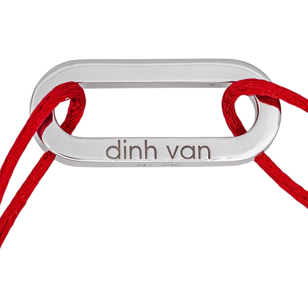 Bracelet Souple DINH VAN "Maillon" en or blanc - Castafiore