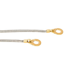 Bracelet Souple DINH VAN "Menottes R10" en or jaune et argent - Castafiore