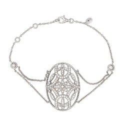 Bracelet Souple DJULA en or blanc et diamants - Castafiore