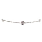 Bracelet souple en or blanc et diamant - Castafiore