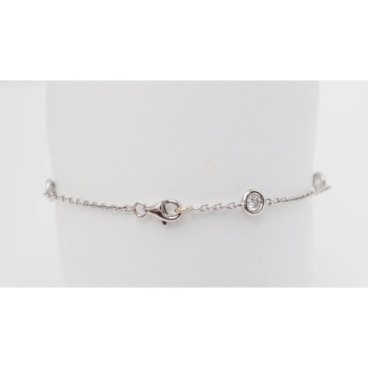 Bracelet souple en or blanc et diamant - Castafiore